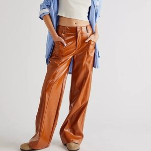 Star-Crossed Lovers Vegan Straight-Leg Pants